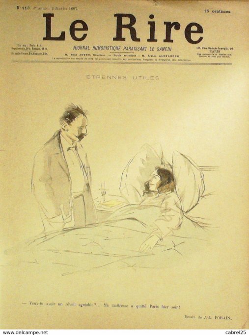 Le Rire 1897 n°113 Dépaquit Forain Fau Veber Pille Radiguet