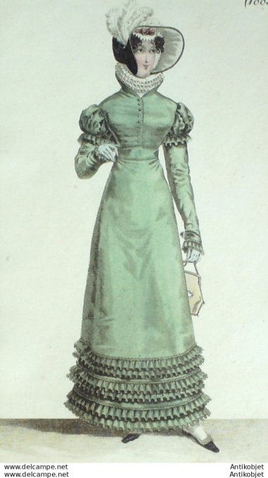 Costume Parisien 1820 # 1883 Robe perkale