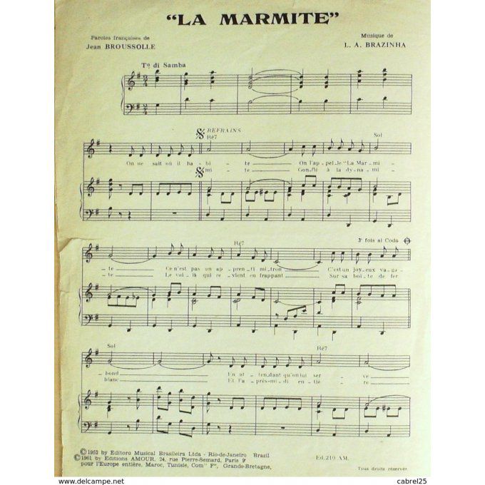 Moreno Dario La Marmite 1952