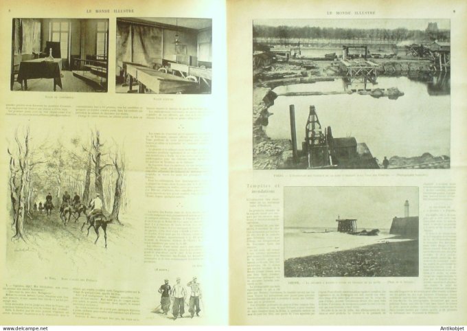 Le Monde illustré 1899 n°2180 Algérie Oran Sidi-Brahim Nouvelle-Orléans Dieppe (76)