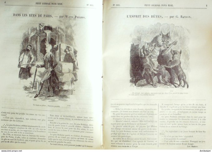 Petit journal pour Rire 1866 # 593 Les petits creves Bertall