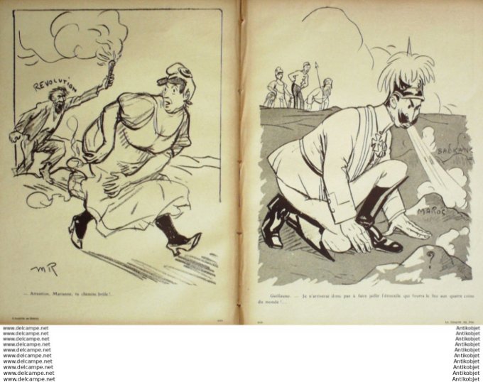 L'Assiette au beurre 1908 # 397 Le congres du feu Maroc Radiguet