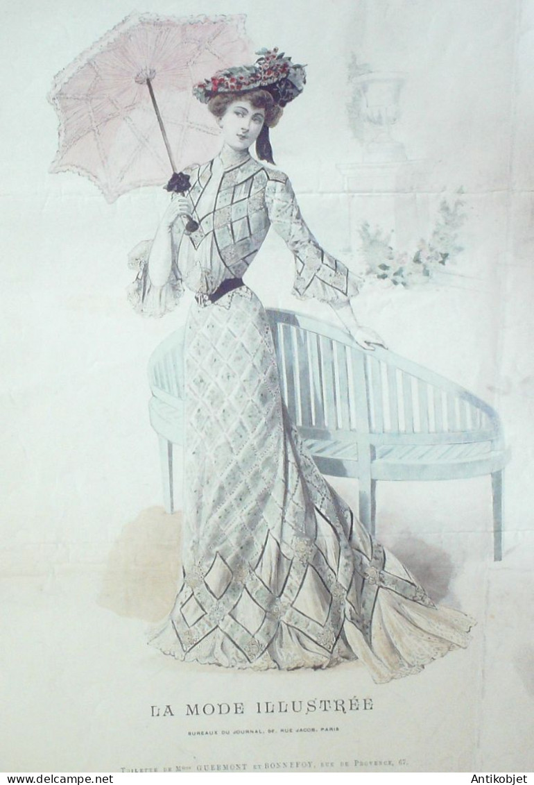 Gravure Mode illustree 1899 # 39 (Old Fashion plate) RARE