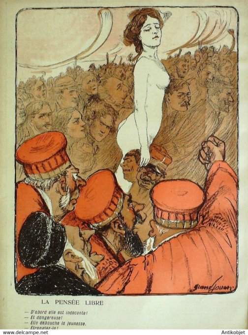 L'Assiette au beurre 1905 n°244 Les éteignoirs de la pensée Kupka Naudin