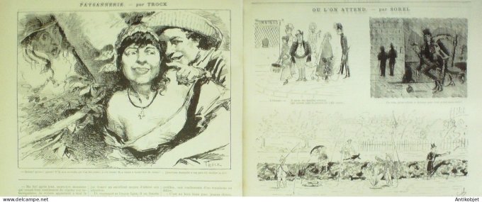 La Caricature 1883 #186 Si Lecrampec était Ministre Draner Gino Sorel Trock