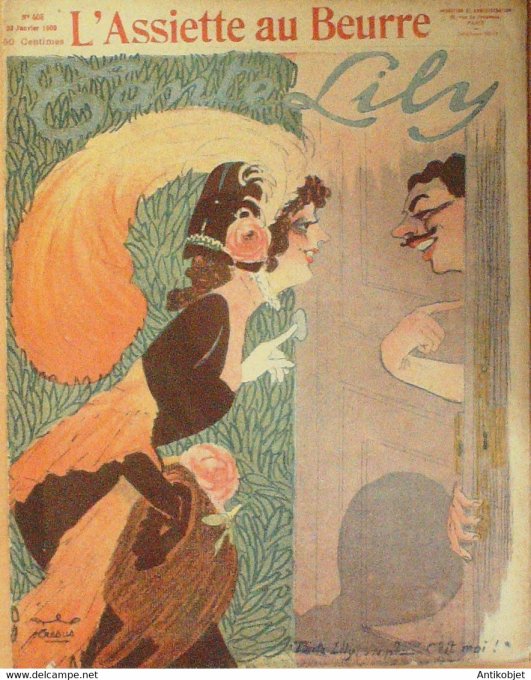 L'Assiette au beurre 1908 n°408 Tante Lily Crésus