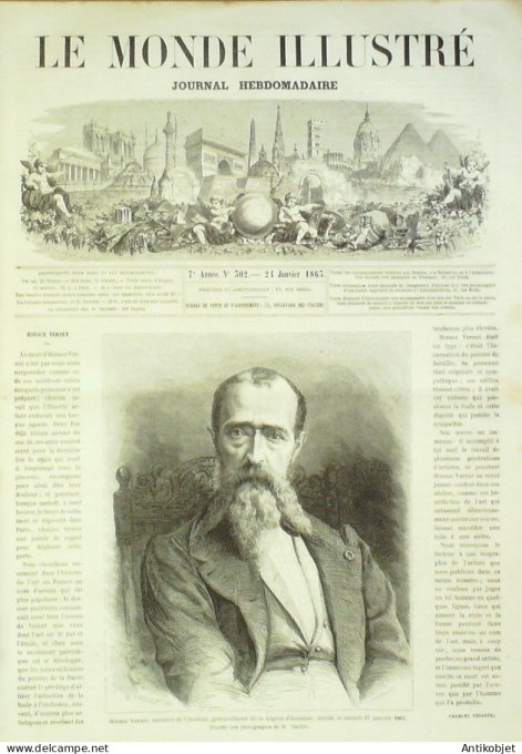 Le Monde illustré 1863 n°302 Mexique Orizaba Madagascar Roi Bohémiens Sénégal Gorée