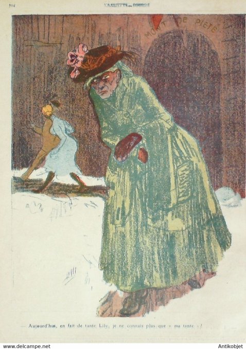 L'Assiette au beurre 1908 # 408 Tante Lily Crésus