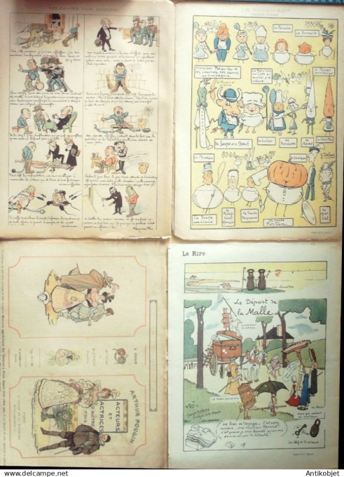 Le Rire 1897 lot 4 revues  Veber Puppett Plumet Genty Leandre Fay Hermann
