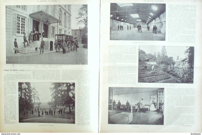 Le Monde illustré 1899 n°2188 Sri Lanka Colombo Kaudy Sèvres (92) Ethiopie