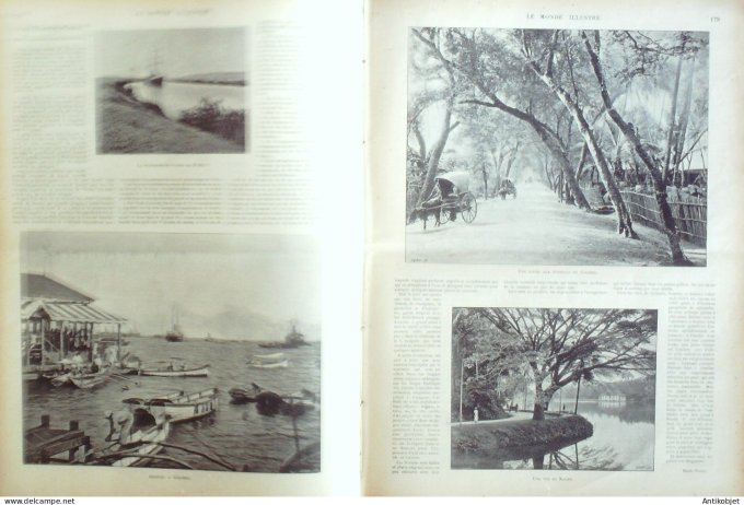 Le Monde illustré 1899 n°2188 Sri Lanka Colombo Kaudy Sèvres (92) Ethiopie