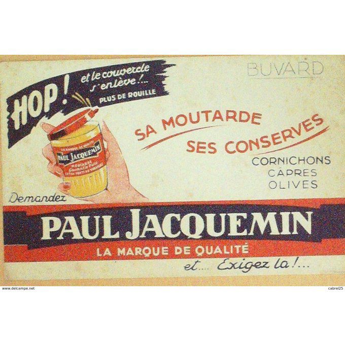 Buvard JACQUEMIN PAUL Moutarde