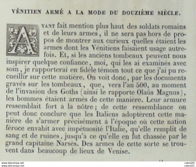 Italie VENISE Soldat vénitien armé 12e S 1859