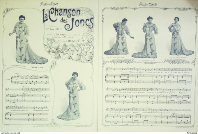 Paris qui chante 1903 #12 Judic Nibor Stefani Galipaux Dianette Honoré