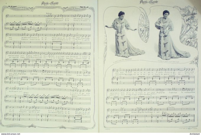 Paris qui chante 1903 #12 Judic Nibor Stefani Galipaux Dianette Honoré