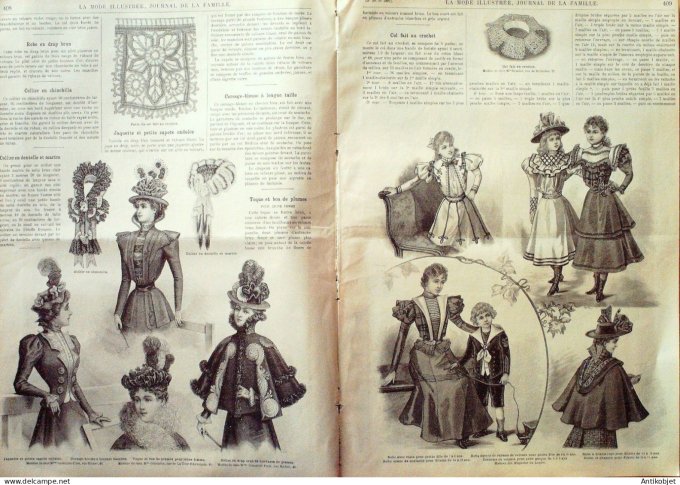 La Mode illustrée journal 1897 n° 39 Toilette de visites