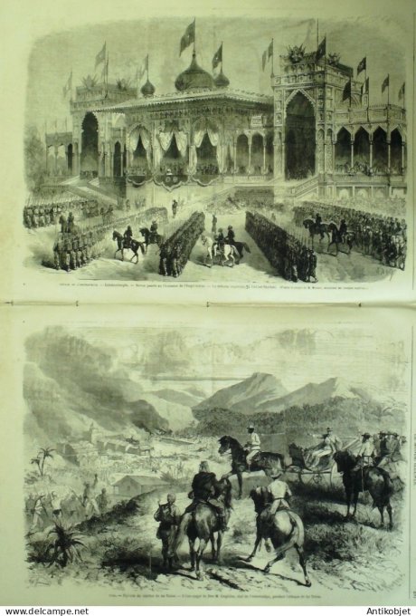 Le Monde illustré 1869 n°656 La Réunion Mafat de St-PaulTurquie Constantinople Pera Unkiad Skelassi 