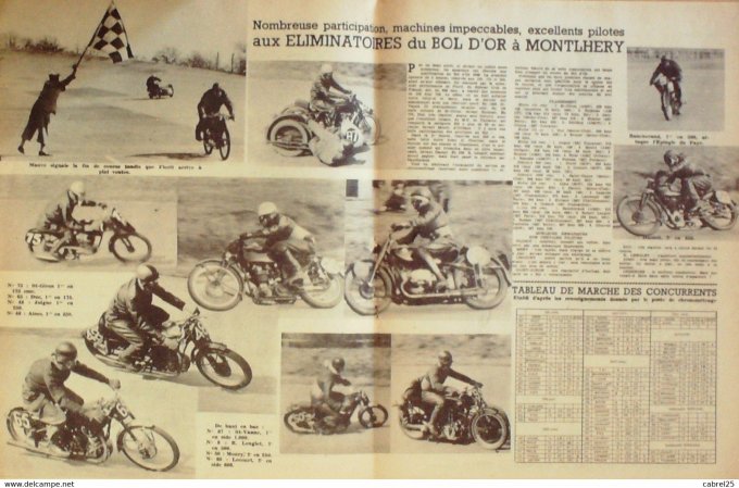 Moto Revue 1949 n° 940 Genève Motobécane 125 Condor 750 Parilla 250 Minicar 125