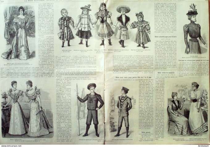 La Mode illustrée journal 1897 n° 39 Toilette de visites