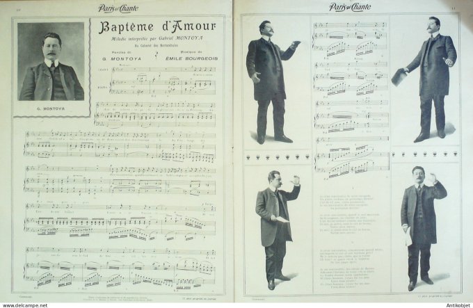 Paris qui chante 1905 n°106 Regnard Burtey Miranova Montoya Symiane Balletta