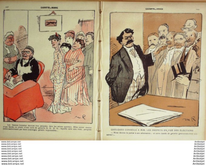 L'Assiette au beurre 1909 # 444 Les espions Grandjouan