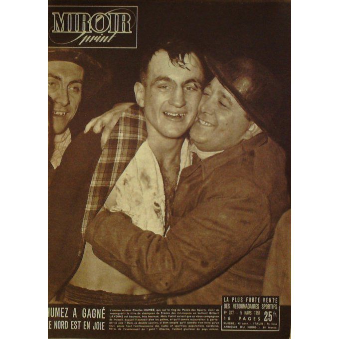 Miroir Sprint 1951 #  247 5 Mar Patterson Morettini Carrara Lapebie Verdeun 6j Paris