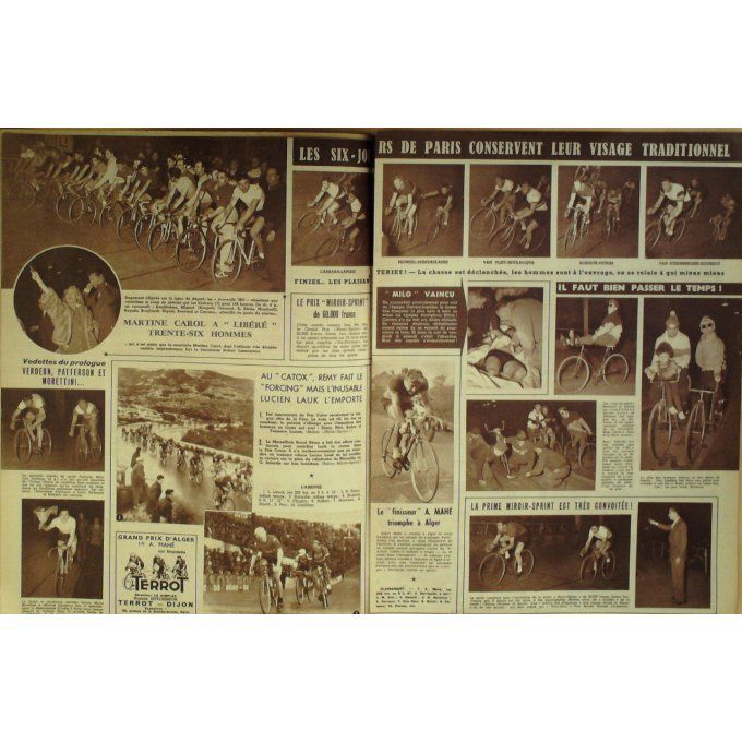 Miroir Sprint 1951 #  247 5 Mar Patterson Morettini Carrara Lapebie Verdeun 6j Paris