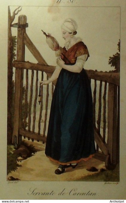 Normandie Carentan (50) Servante signé G.J Gatine XIXème