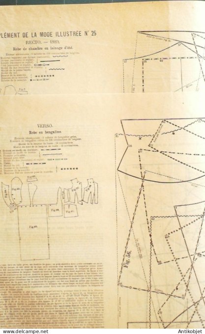 Journal + Patron Mode illustrée  1889 # 25 (with Pattern)