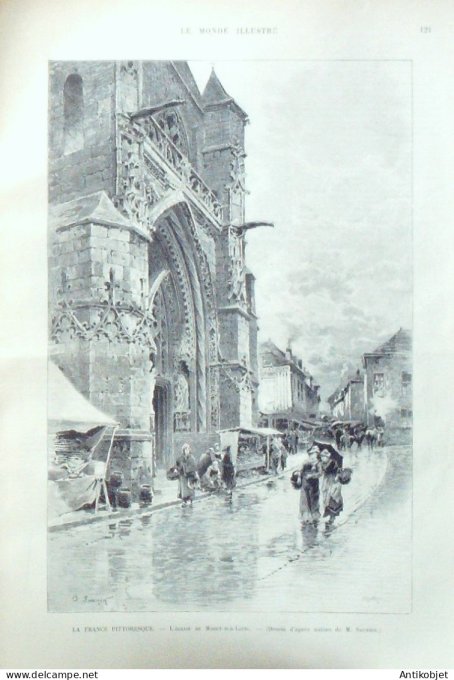 Le Monde illustré 1892 n°1847 Dahomey Porto-Novo Doyela Moret/Loing (77) Revard Mont Revard (73)