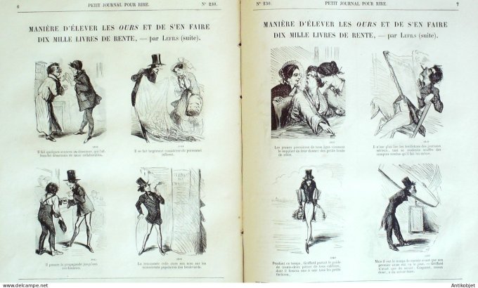 Petit journal pour Rire 1859 # 230 Nous n'irons plusau bois Grevin