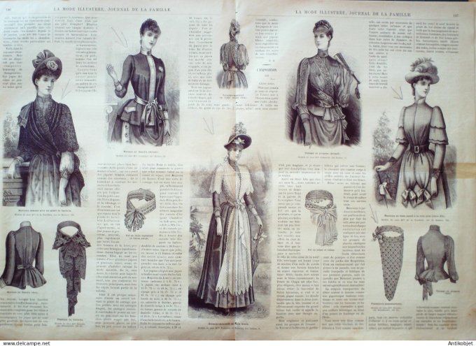 Journal + Patron Mode illustrée  1889 # 25 (with Pattern)