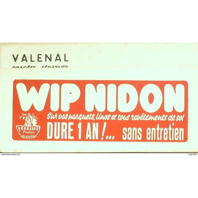 Buvard WIP NIDON Entretien