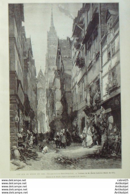 Le Monde illustré 1876 n° 987 Rouen (76) Monteux (84) Espagne Ameguy Tolosa Boulogne (62) Orthez (64