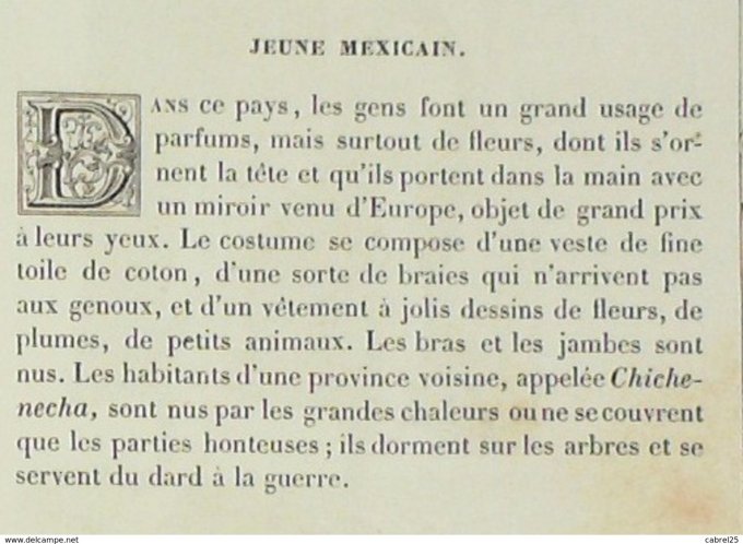Mexique Villageois 1859