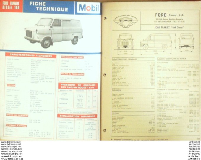 R.T Automobile Ford Transit Alfetta & Alfasud L'expert  # 115