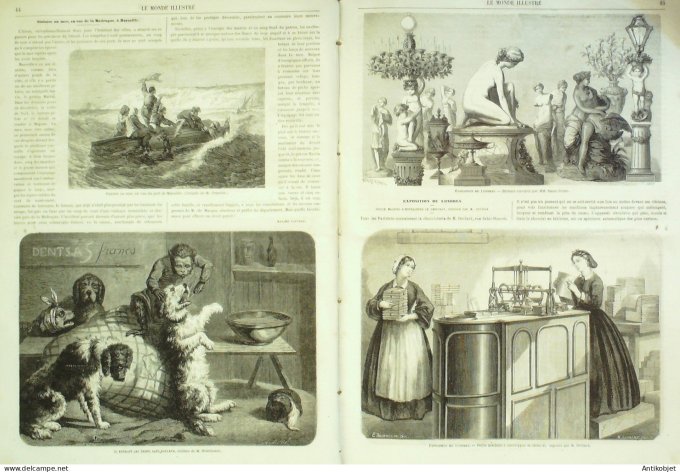 Le Monde illustré 1863 n°301 Rome Fienarolles Capoue Grèce costumes Marseille Pey berland (33)