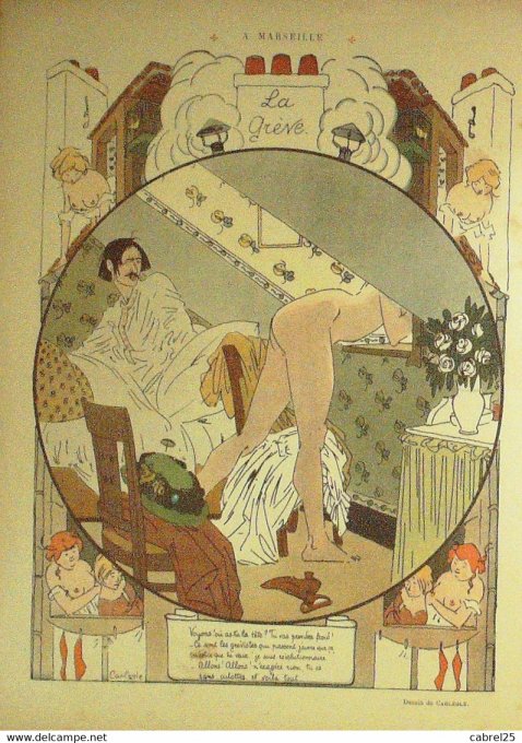 Le Rire 1910 n°377 Burret Florès Avelot Carlègle Delaw Hémard Villemot Hémard
