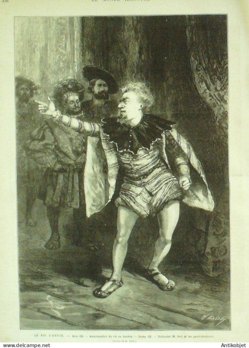 Le Monde illustré 1882 n°1339 Victor Hugo Autographe Le roi s'amuse Tony Jonannot