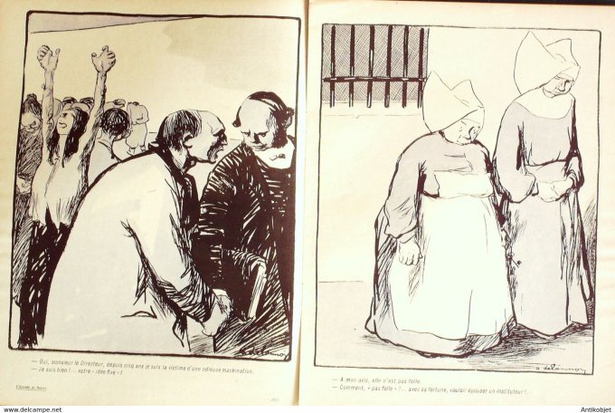 L'Assiette au beurre 1904 # 173 Asiles et fous Delannoy