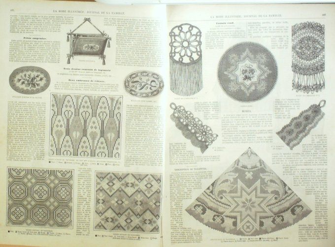 Journal Mode illustrée 1870 # 24 Capeline d'été