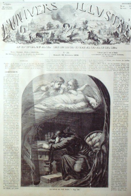 L'Univers illustré 1858 #  24 Inde Calcutta Palais du Nabab de Mourshedabad