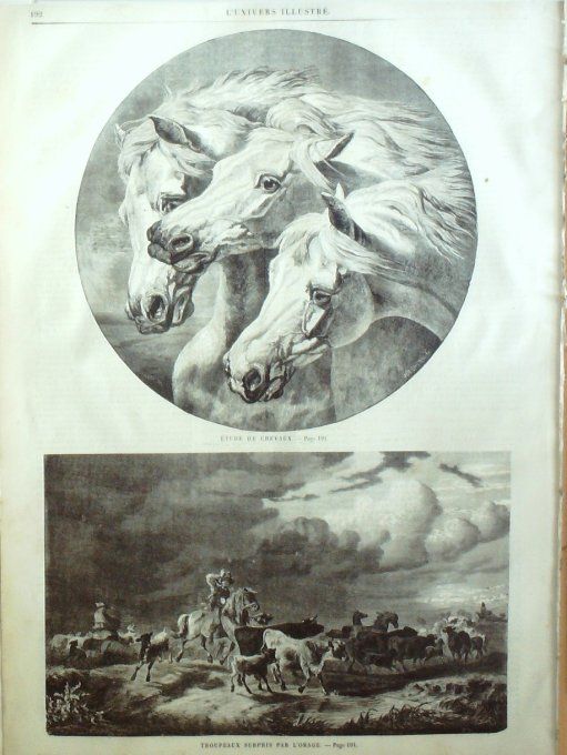 L'Univers illustré 1858 #  24 Inde Calcutta Palais du Nabab de Mourshedabad