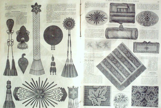 Journal Mode illustrée 1868 # 24 Robes de ville