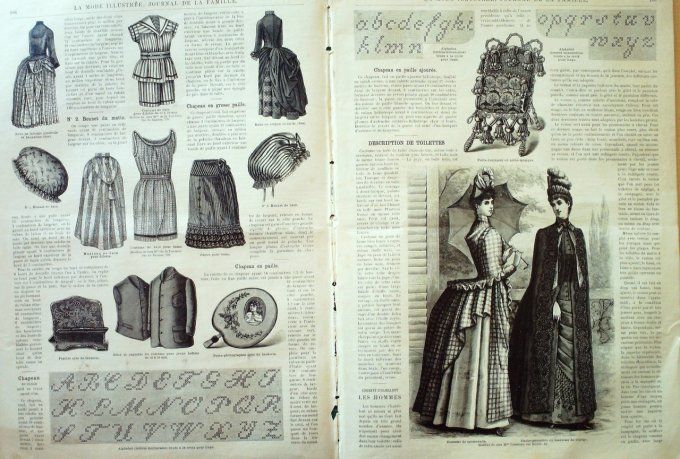 Journal Mode illustrée 1887 # 24 Costume de garçon
