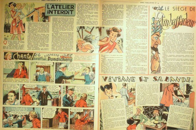 Ames Vaillantes 1953 n°24, Volubilie, Perlin et Pinpin, Jack le trappeur
