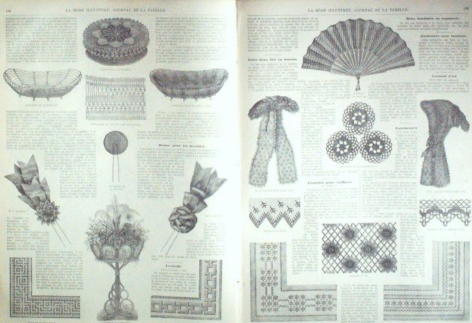 Journal Mode illustrée 1869 # 24 Toilettes de ville