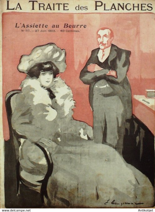 L'Assiette au beurre 1903 # 117 L'Empereur la traite des blanches