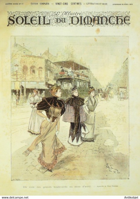 Soleil du Dimanche 1893 n°17 Paris Félix Fournery armure milanaire Ostensoir