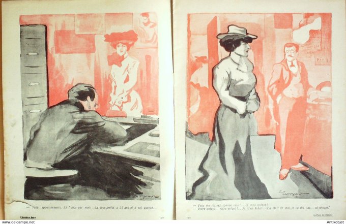 L'Assiette au beurre 1903 # 117 L'Empereur la traite des blanches